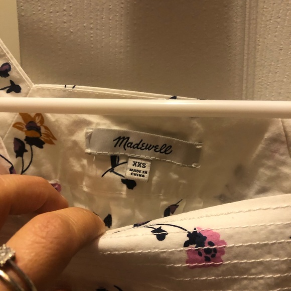 MADEWELL FLORAL bell sleeve peasant blouse - Picture 5 of 7